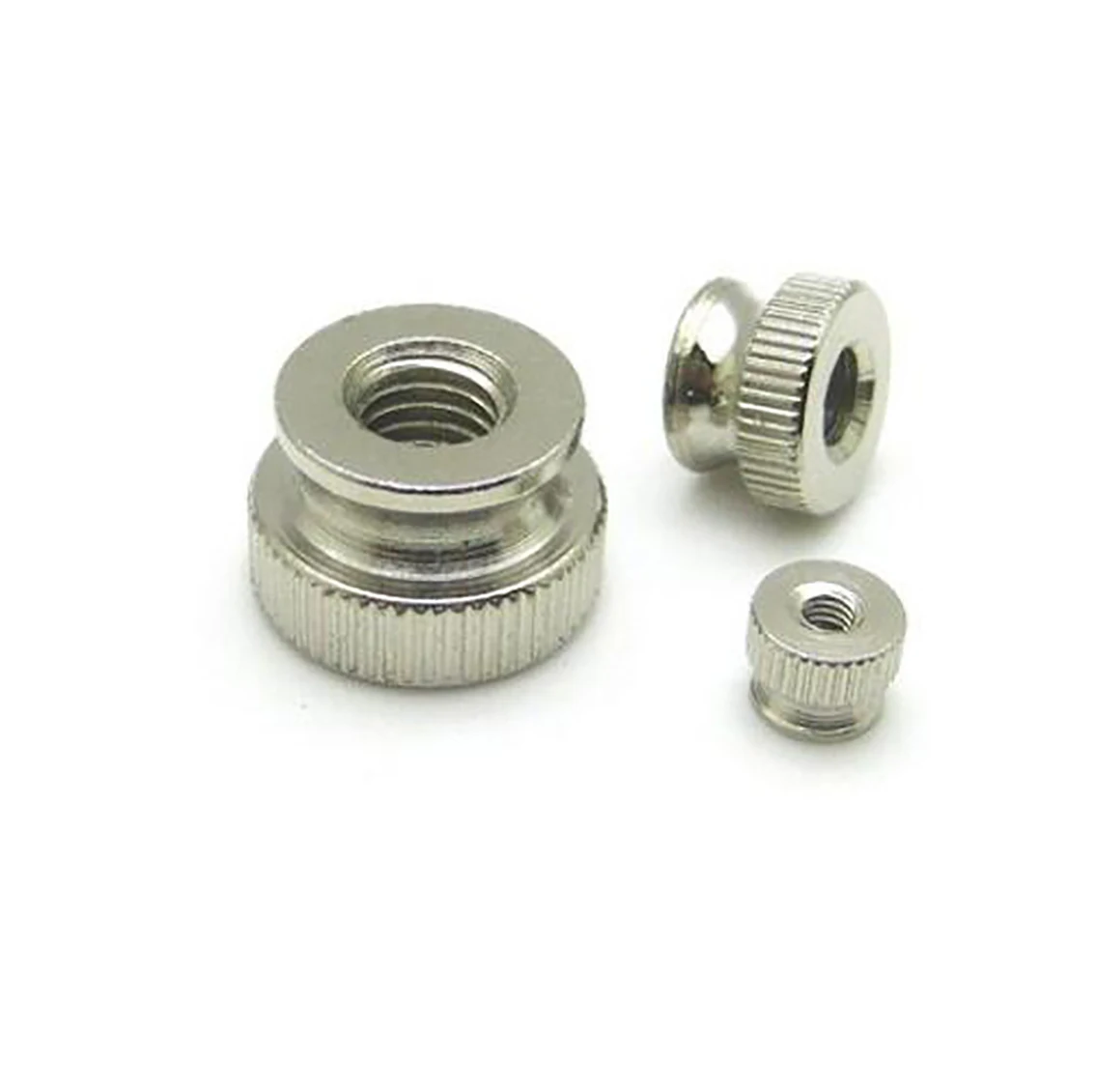 M6/8/10/12 Aluminium Blind Hole Knurled Thumb Nuts With Side Hand Grip Knobs Nut