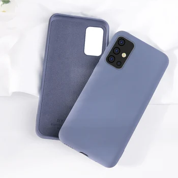 

For Samsung Galaxy A51 Case Liquid Silicone Rubber Soft Cover on for Samsung Galaxy A71 A51 A 51 71 Note 10 S10 Lite Phone Case