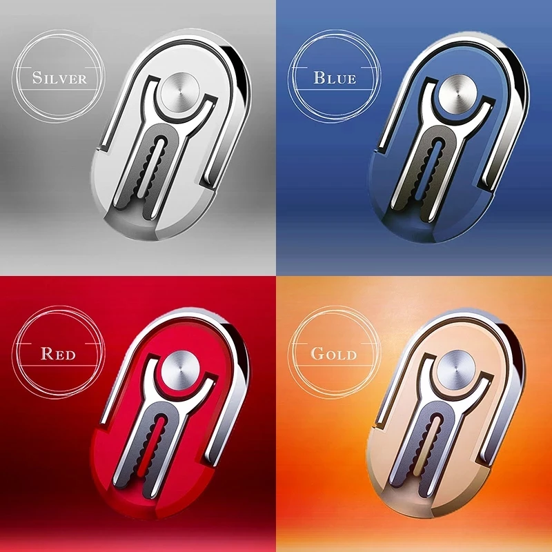 Multipurpose Mobile Phone Bracket Holder 360 Degree Car Air Vent Grip Mount Stand Rotation Magnetic Finger Ring Phone Holder (12)