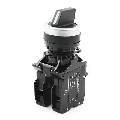 

DPST 2 Positions Locking Black Rotary Switch 10A/600 AC 1A/250V DC