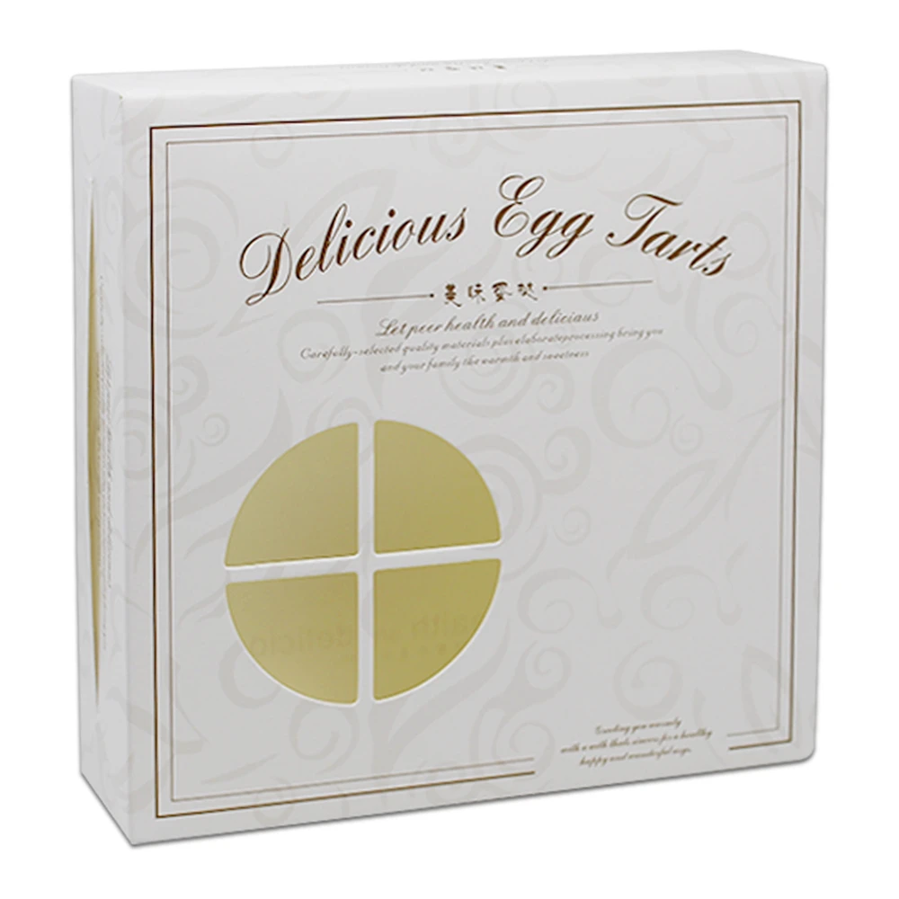 

Wholesale 35pcs/Lot DIY Small Cake Egg Tart Candy Box Exquisite Novel Design Kraft Paper With Window Dessert Package Paper Box