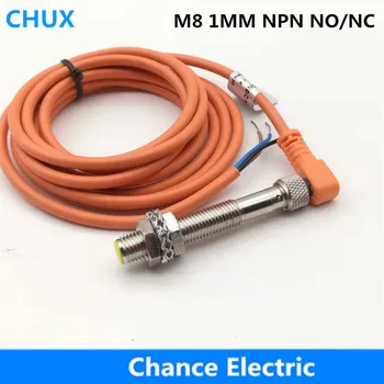 

Inductive proximity sensor switch Free shipping M8 1mm NPN NO/NC flush type IM8with bend sensor connector