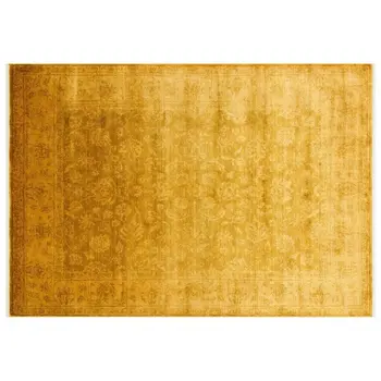 

Apex Overdye 3 'x 7' Viscose Yellow Runner Rug