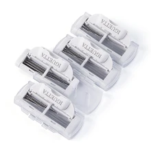 GUETTA 2021 Arrival Men's Facial and Leg Shaver Razor For Men's Facial Hair Removal 4 Replacement Sets Shaver Manual Shaver