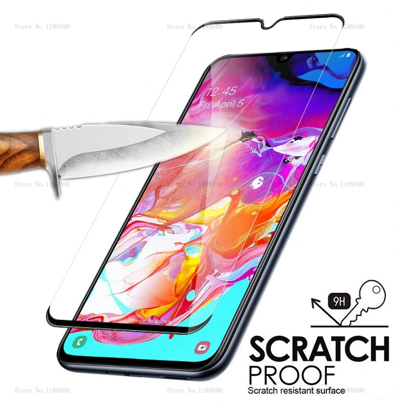 

Full Cover Tempered Glass For Samsung Galaxy A40 A70 A50 A30 A20 A10 A80 A90 M30 M20 M10 S10e Full Cover Screen Protector A 70