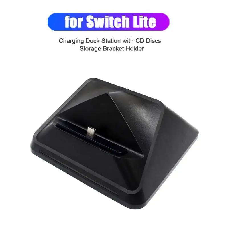 Зарядное устройство type-C, портативная зарядная док-станция для rend Switch, док-станция, зарядная подставка с кронштейном для хранения CD дисков