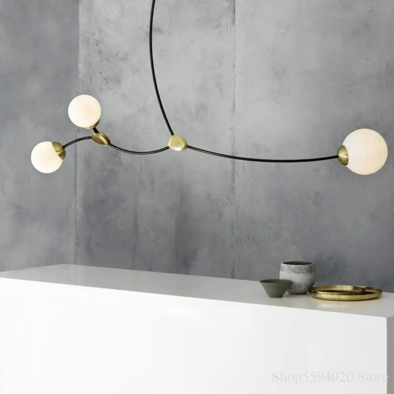 Скандинавская люстра Magic Bean роскошная для гостиной столовой спальни комнатное