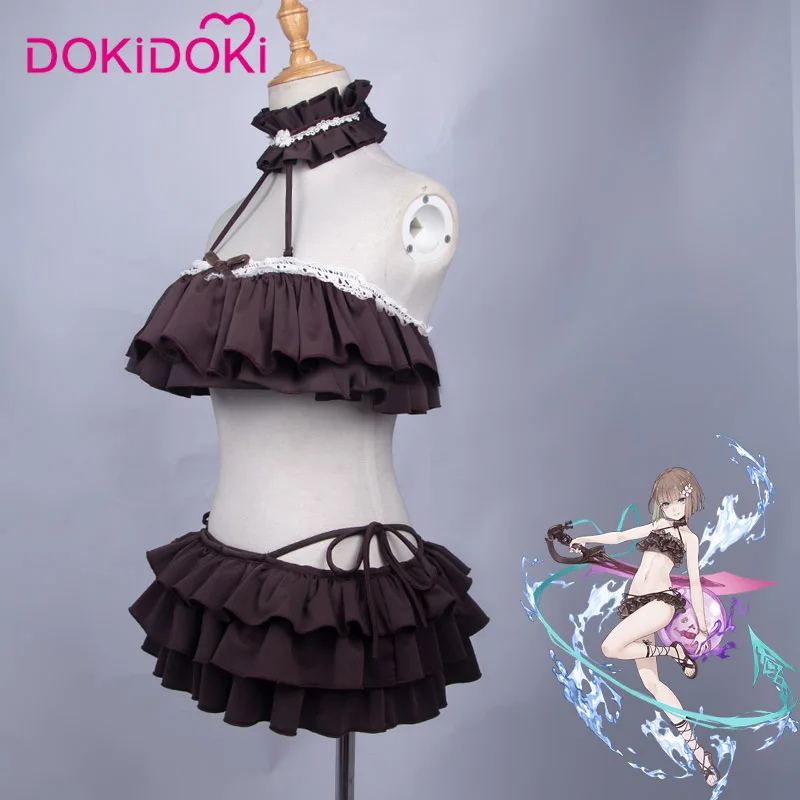 DokiDoki игра SinoAlice Hansel Gretel Косплей Костюм женский соблазнительный костюм игра SinoAlice Косплей Hansel Gretel купальник черный