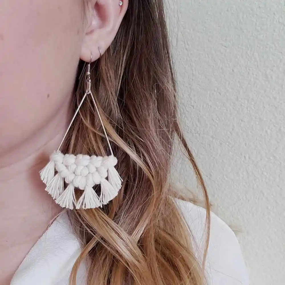 Boho Macrame Macrame Earrings Wholesale Boho Chic Dangle Earrings