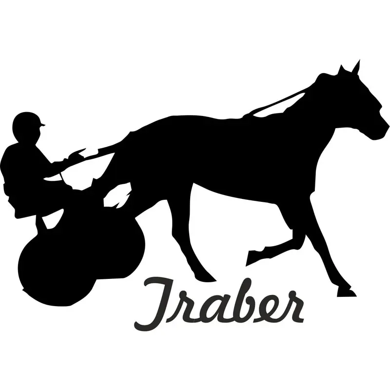 

Aufkleber Traber Pferd "Trotter Horse " Car Stickers and Motorcycle Car Styling Accessories KK Vinyl Scratches Waterproof PVC