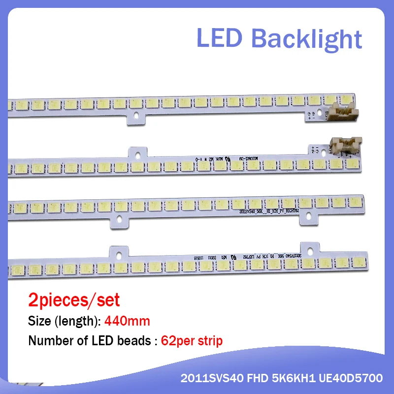 4 шт./лот UA40D5000PR LTJ400HM03-H светодиодный полосы BN64-01639A 2011SVS40-FHD-5K6K 2011SVS40 56K H1 1CH PV2 440 мм 62