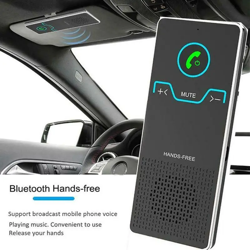 Беспроводной Bluetooth Handsfree автомобильный комплект козырек от солнца Автомобильный Bluetooth Handsfree приемник с двойным подключением автомобиля приемник адаптер