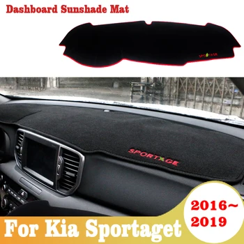 

For Kia Sportage 4 2016 2017 2018 2019 2020 Car Dashboard Cover Avoid Light Pad Instrument Platform Cover Mat Carpet Accessories