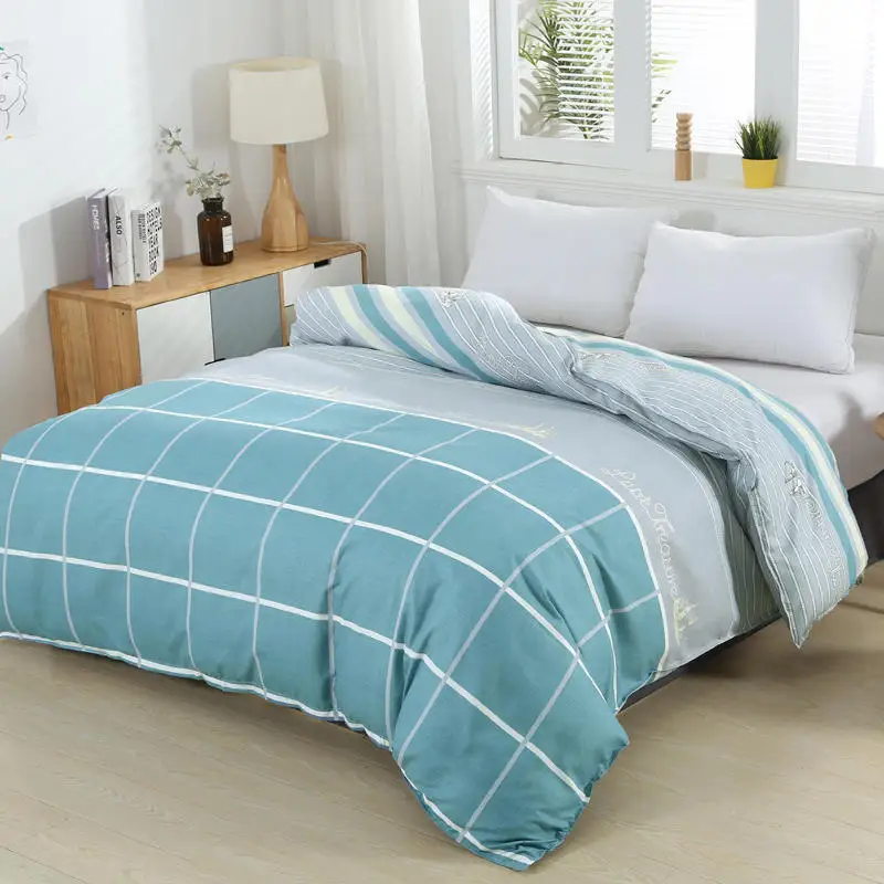 Yaapeet 1pc Plaid Duvet Cover Soft Stripes Bed Protection Floral Pattern Warm Quilt Solstice Dot Bedding | Дом и сад