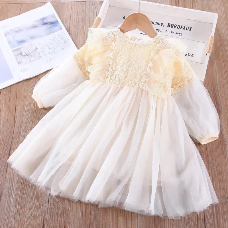 Весеннее платье принцессы для девочек элегантные праздничные пышные платья