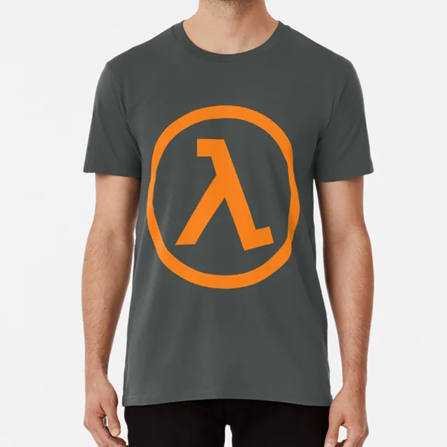 Half Life Lamba Logo Symbol Black Mesa Orange T Shirt Half Life Lamba Logo Symbo Black Mesa Orange Retro Geek Geeky Gamer T Shirts Aliexpress