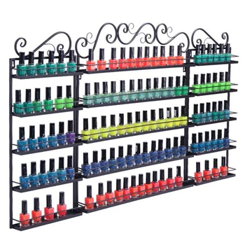 

5 Tier Metal Nail Polish Display Organizer Wall Rack Holder Nail Polish Bottles Wall Hanging Storage Rack Home Organizedor