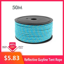 10 м/20 м/50 м 5 мм Открытый светоотражающий Guyline палатка веревка Кемпинг шнур Паракорд туристический шнур Паракорд светится в темноте