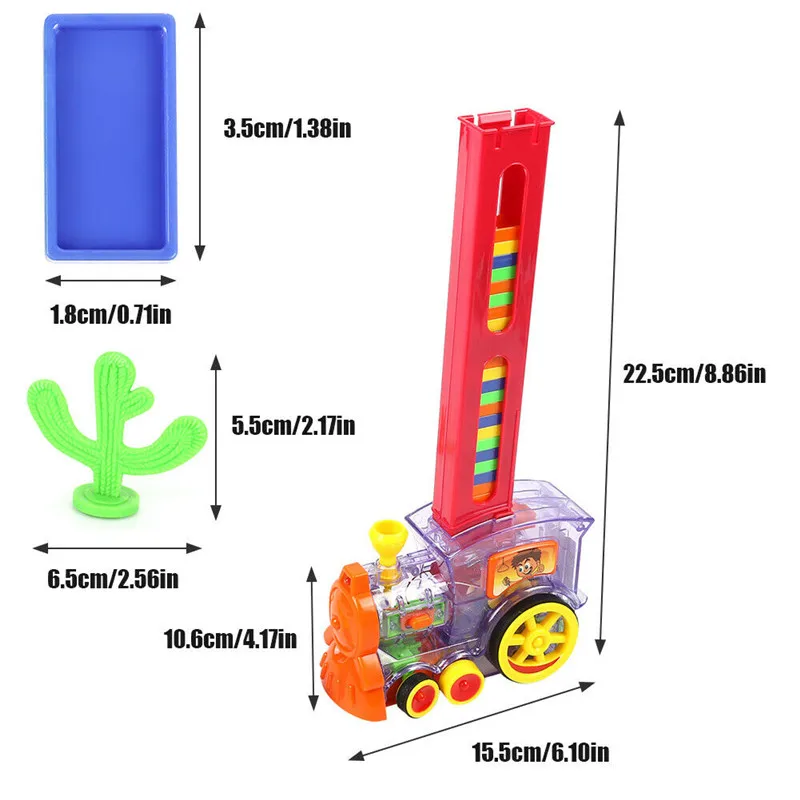 Автоматический домино для укладки кирпича игрушечный поезд автомобиль со звуковым светом лифт пружинный мост катапульта поезд модель набор домино