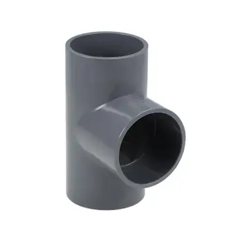 

UXCELL 5Pcs/Lot PVC Pipe Fitting Tee PVC Fittings Connector PVC Reducing Coupling Hub by Hub DWV Pipe Fitting Gray