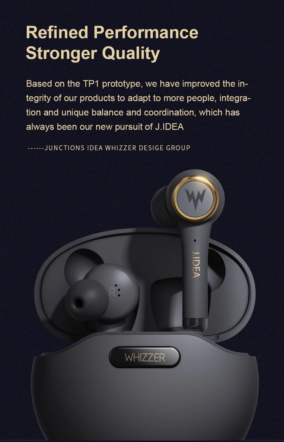 Whizzer TP1S Blutooth HiFi наушники Беспроводные спортивные наушники водонепроницаемые объемные наушники для смартфонов kulaklыk наушники