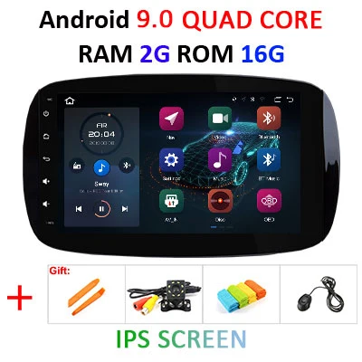 4G+ 64G ips DSP Android 9,0 автомобильный мультимедийный плеер dvd gps для Mercedes/Benz Smart Fortwo автомобильный Радио ПК стерео obd2 - Цвет: 2G 16G IPS