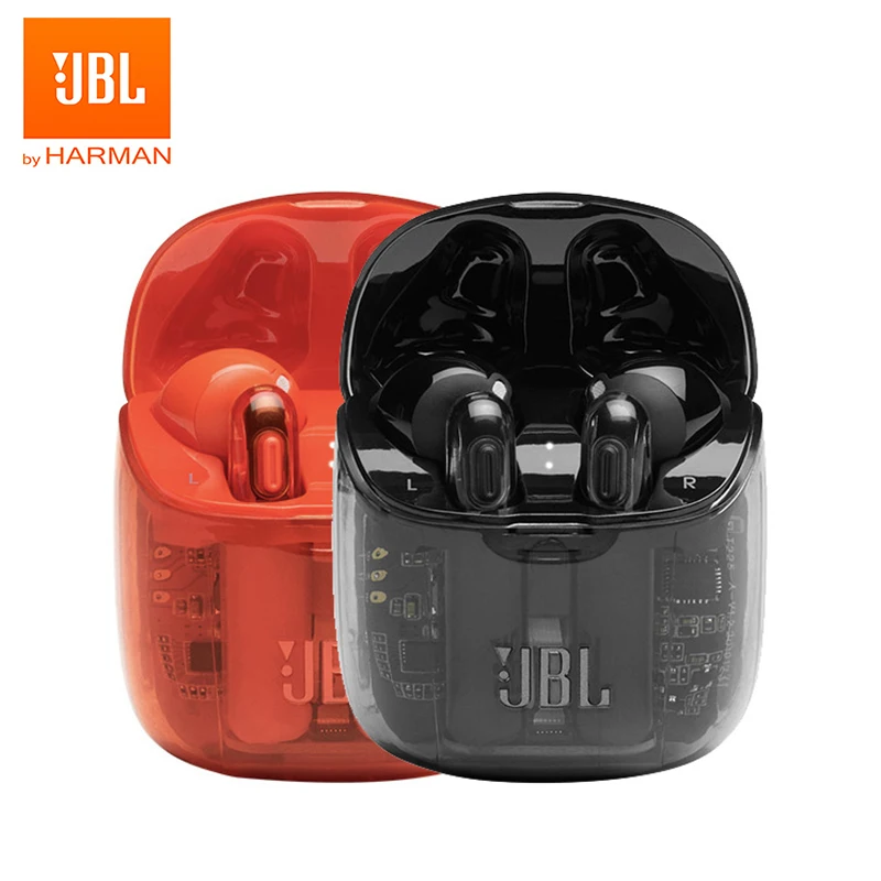 JBL TUNE 225TWS Ghost True Wireless Earphones Bluetooth 5.0 Transparent Earbuds T225TWS Bass Stereo Sound Headphones with Mic