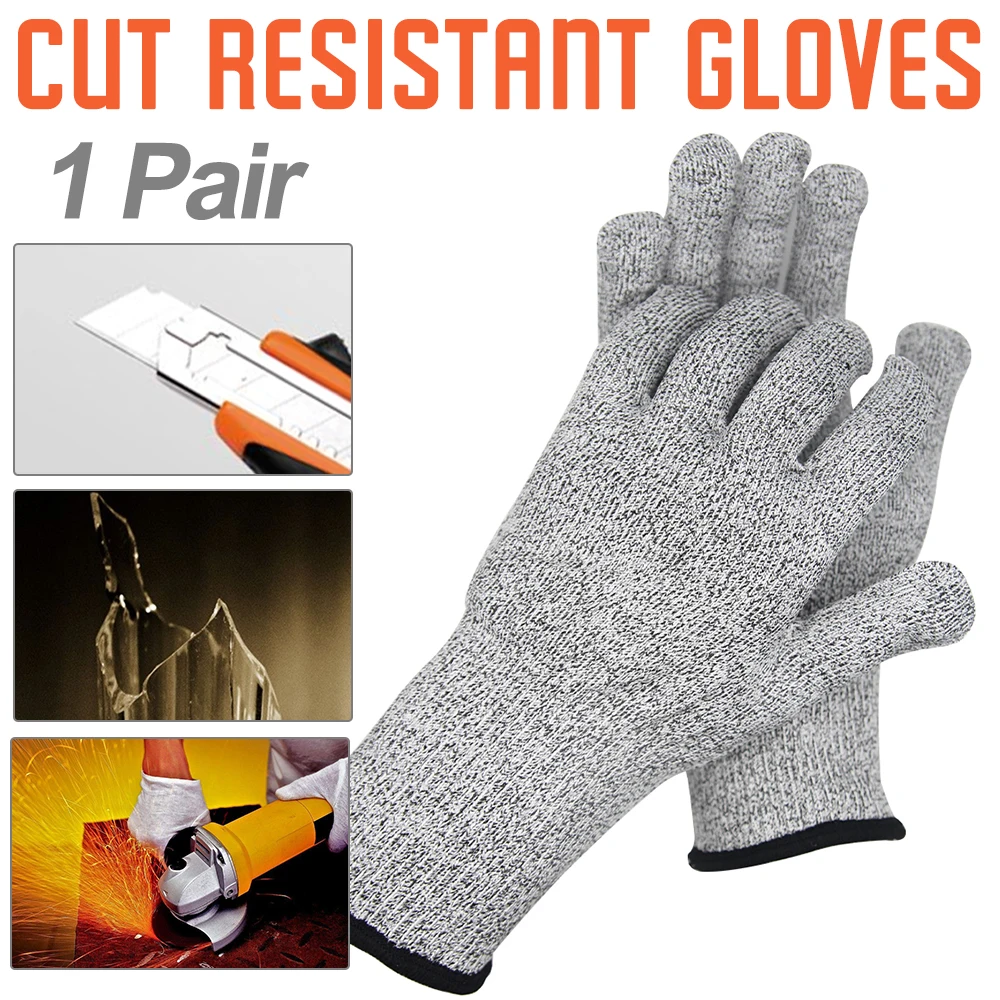 

Anti-cut Gloves Safety Cut Proof Stab Resistant Stainless Steel Wire Metal Mesh Kitchen Butcher Cut-Resistant Safety Gloves