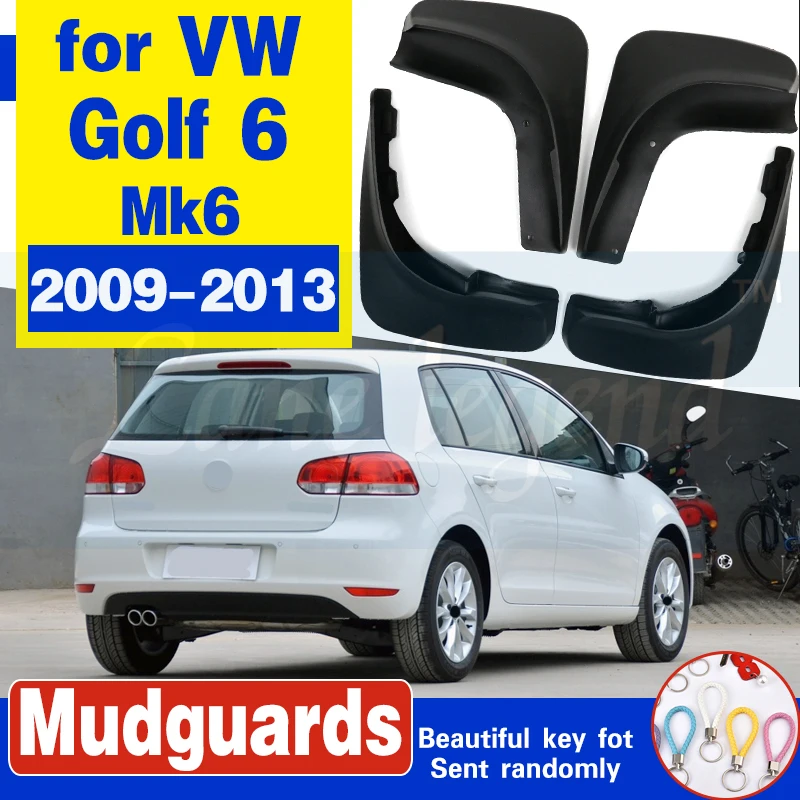 4 предмета стильные брызговик брызговики крыло крылья для VW GOLF6 Golf 6 MK6 Хэтчбек 2009