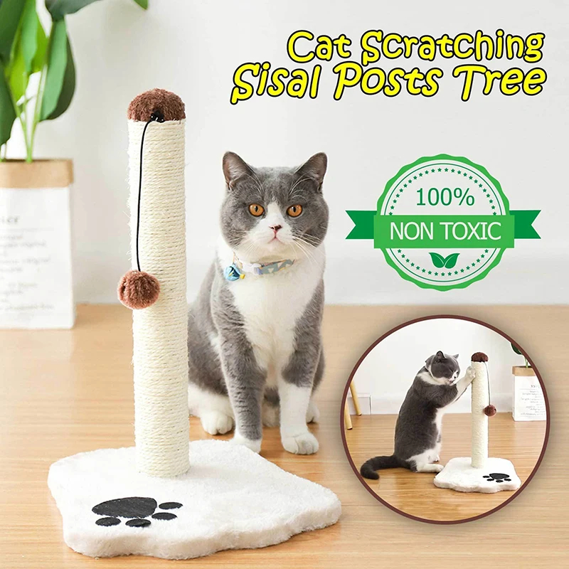 

44cm Cute Pet Cat Tree Scratcher Furniture For Cat Kitten Climbing Scratch Toys Detachable Grinding Claw Product Cat Toys