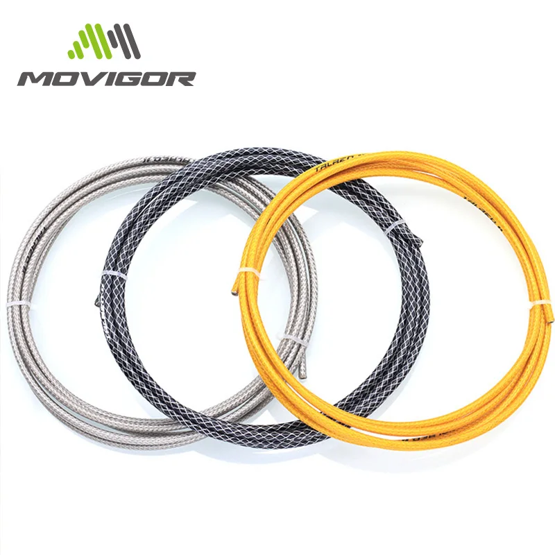 3 Meter 5mm Bicycle Brake Cable Housing Weaving with Aluminum End Caps Mountain MTB Bike Derailleur Line Pipe Tube Shifting Wire