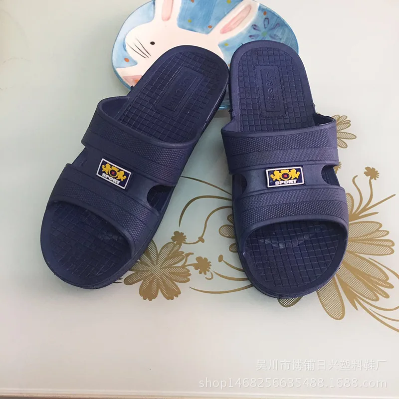 

2019 New Style Bathroom Anti-slip Slipper Men's Summer Indoors And Outdoors Home Household Bath Slipper Hotel the Department Sto