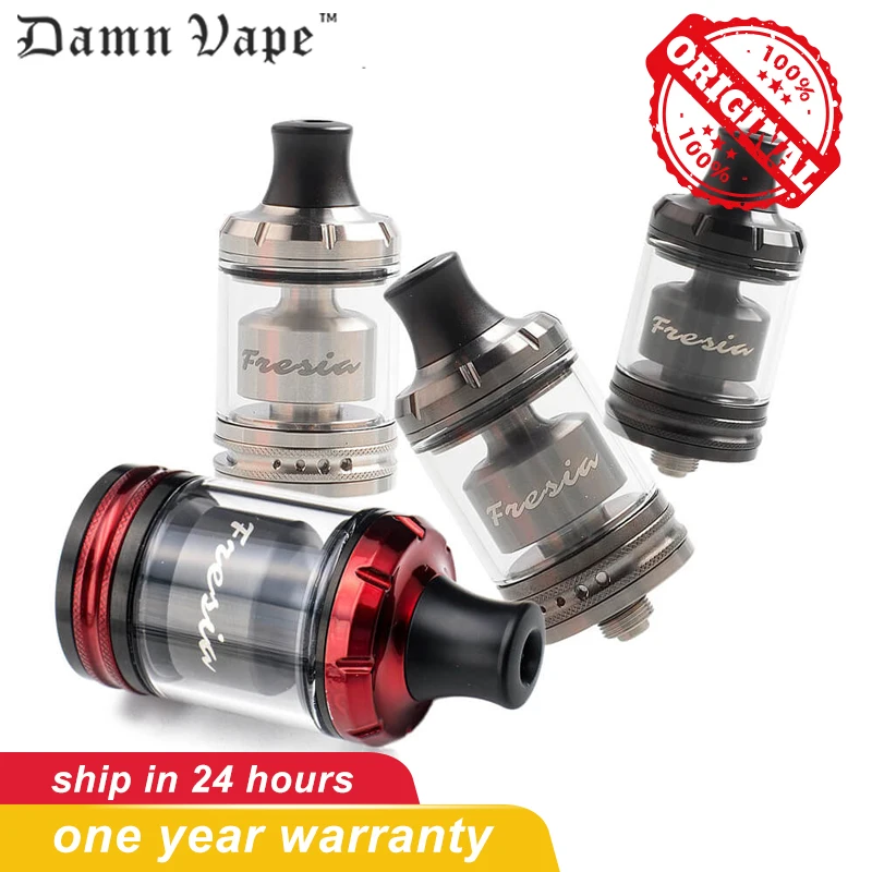 

Original Damn vape Fresia MTL RTA DTL 2/3.5ml 22mm tank 510 drip tip electronic cigarettes Atomizer