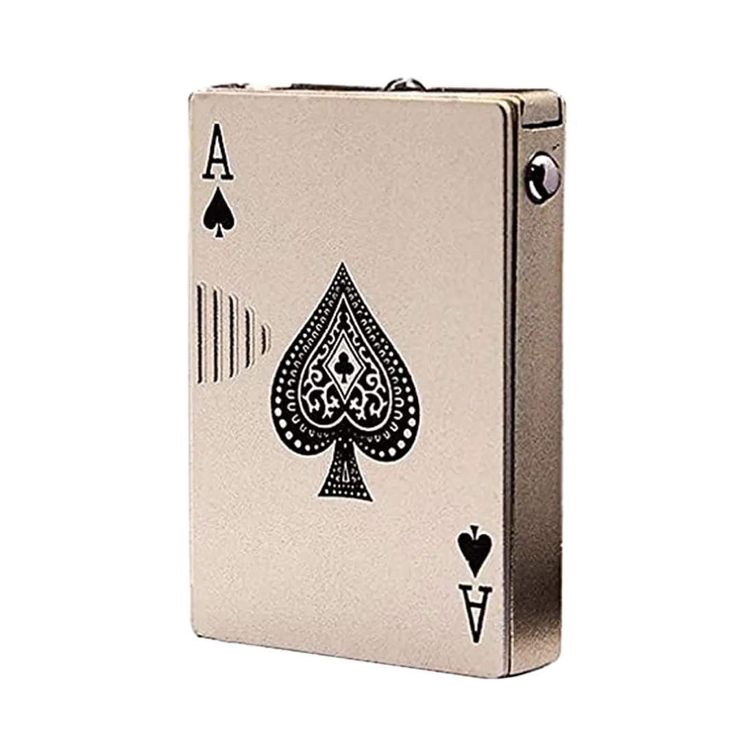 Turbo Butane Gas Lighter Metal Jet Playing Cards Torch Creative Windproof Portable Outdoor Funny Toys Men Gifts | Дом и сад