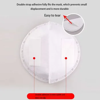 

Fast Shipping Mask White Gasket 50pcs Mouth Face Masks Filter 3ply Activated Carbon Breathing Filters filtro pm 2.5 Mascarilla