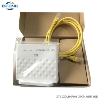

5Pcs Free shipping ZTE F601 gpon ont 1GE port English firmware onu gpon zte fiber optic modem, 100% original and new