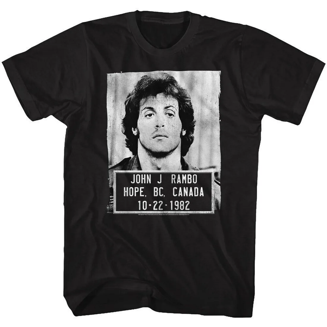 Футболка John J Rambo The Movie футболка с изображением кружки Размеры SM 5XL 100% черная