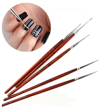 5 шт./компл. Аннато ручки стержень ультра-тонкий, ручки для рисования, Окрашенные Ручки для дизайна ногтей, подводка для губ, карандаш-цепной крюк линия Маникюрный Инструмент
