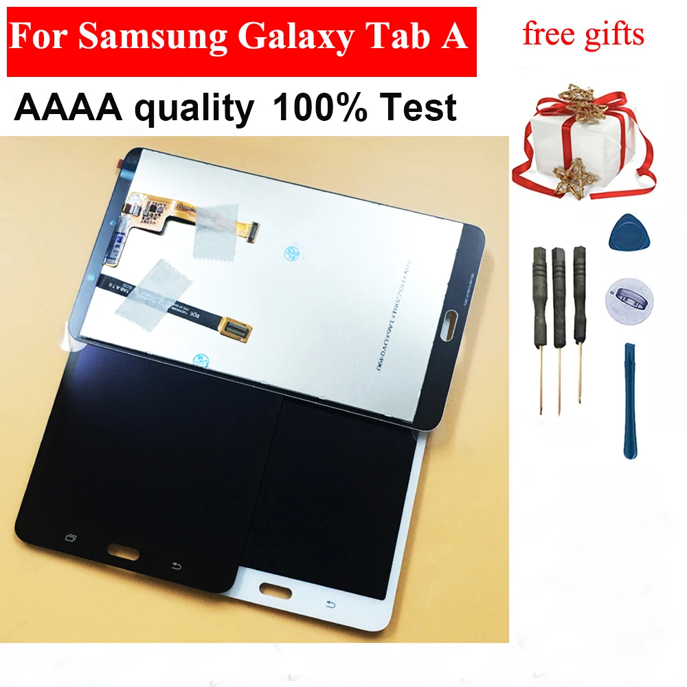 Черный/белый для Samsung Galaxy Tab A 7,0 SM-T280 T285 сенсорный экран дигитайзер панель Стекло+ ЖК-дисплей панель монитор в сборе