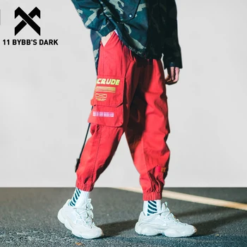 

11 BYBB'S DARK Harem Joggers Mens Skateboard Sportswear Pockets Casual Pants Harajuku Streetwear Tide Male Sweatpants