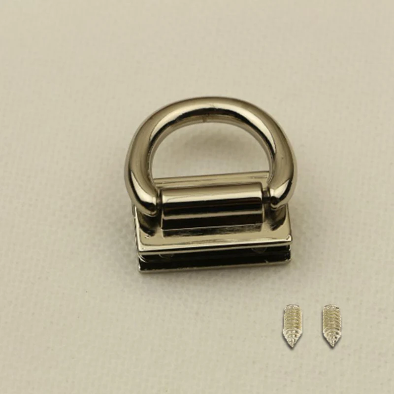 1 шт. металлическая прочная Пряжка Twist Lock фурнитура Сумочка DIY Поворотный замок застежка для сумки сплошной цвет сумка аксессуары - Цвет: silver