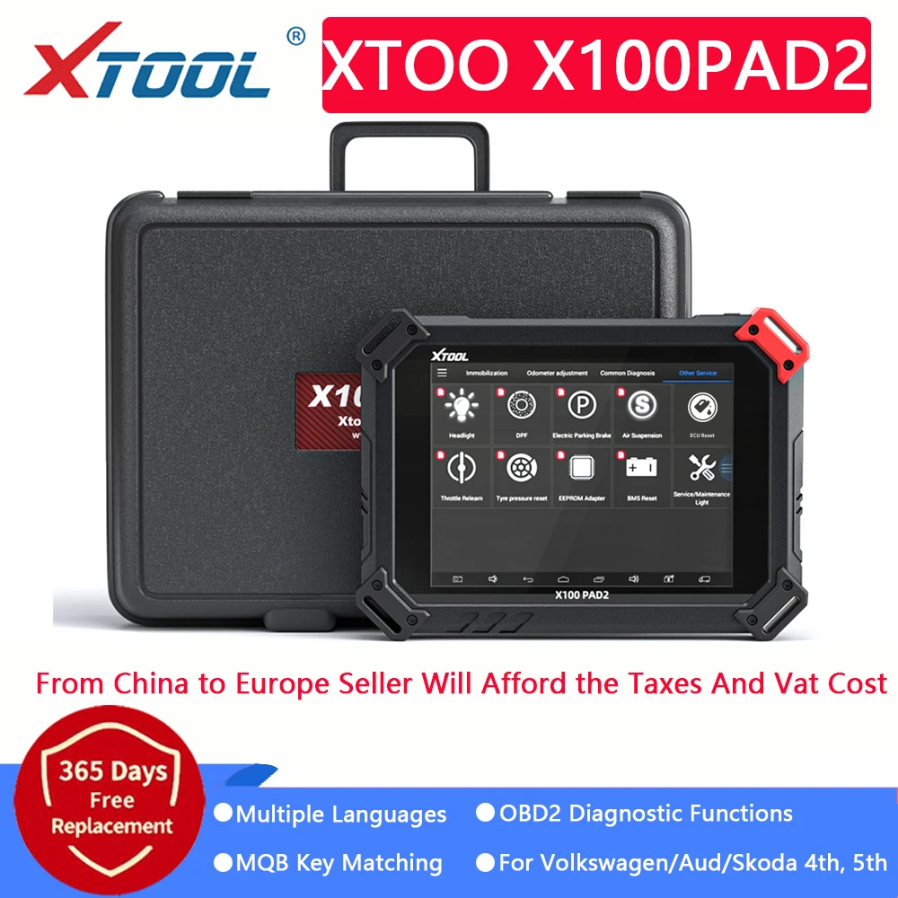 Инструмент для коррекции кода автомобиля XTOOL X100 PAD2 OBD2 диагностический инструмент