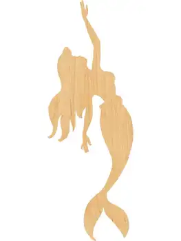 

Mermaid 1 Wooden Laser Cut Out Shape - Great for Crafting - Hobbyist - D.I.Y. Projects