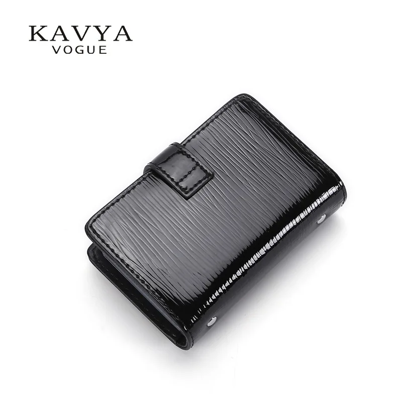 Cattlehide Card Bag Genuine Leather Credit Wallet New Style Bank Card Package Pull-belt Korean-style Wallet Business Card Holder photo