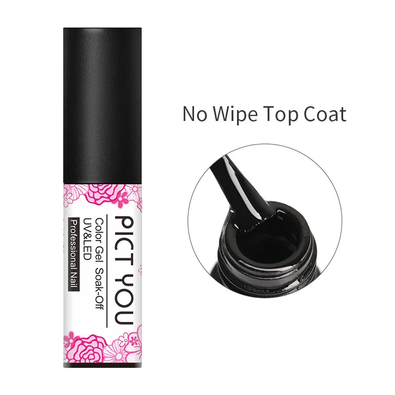 PICT YOU 5 мл Гель-лак для ногтей Полупостоянный гель uv Vernis светодиодный Гель-лак для маникюра впитывающийся Гибридный Гель-лак для ногтей - Цвет: Top Coat
