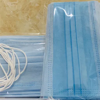 

100/200 pcs Face Mask 3 Layer Non Woven Mouth Masks Earloop For filter Masks mascarillas Breathable waterproof Melt-blown masks