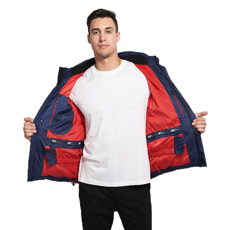 2020 Новинка Мужская Зимняя Куртка Модное Хлопковое Теплое Зимнее Пальто Синтепон