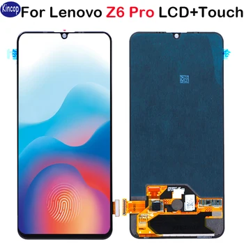 

100% Test Super AMOLED 6.39'' LCD for Lenovo Z6 Pro LCD Touch Screen Digitizer Assembly L78051 for Lenovo Z6 Pro LCD