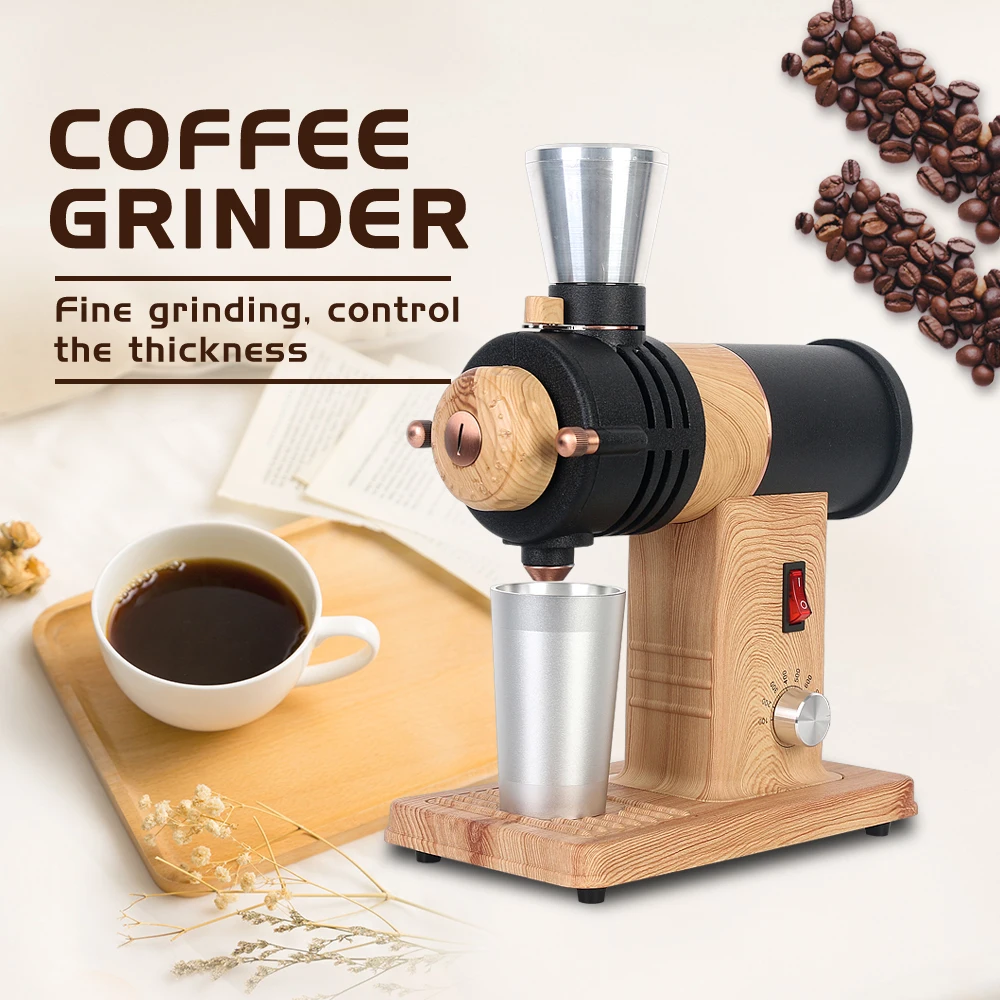 アウトドア ストーブ/コンロ ITOP 78mm Ghost Burr Electric Coffee Grinder Adjustable Speed Americano  Beans Grinding Machine For Drip Coffee Aluminum Cup