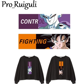

10pcs Dragon ball characters Iron on Patches for Clothing Stickers on Clothes DIY Badges Heat Transfer Patches T-shirts Applique